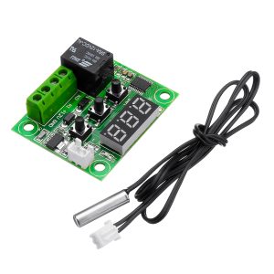 W1209 LED Digital Thermostat Temperature Control Thermometer Thermo Controller Switch Module DC 12V Waterproof NTC Sensor