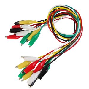 Mixed Color Cable Alligator Clips Wire Double-ended Crocodile Clips 10Pcs/Pack 