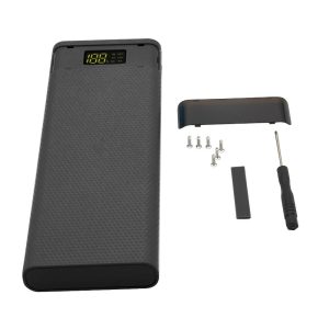 QC 2.0 QC 3.0 Battery Charger Quick Charge USB Power Bank Shell LED Digital Display Light 8x18650 Battery Charging Box