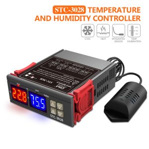Power supply: DC12V, 50/60Hz Measurement temperature range: -20°C ~ +80°C Measuring humidity range: 00%RH~+100%RH Accuracy: ±1°C 0.1%RH Relay output contact capacity: 10A Integrated sensor, line length 1 meter Shell material: gray ABS flame retardant plastic shell Net weight 120g Gross weight 140g