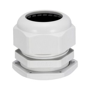 PG42 Cable Gland Waterproof Connector Plastic Wire Glands Joints White for 32-38mm Dia Wires
