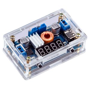 DC Buck Converter Step Down DC to DC Converter 12V 24V 7-36V to 1.25-32V 12V 5V Volt Reducer Board Board Voltage Regulator Power Supply Module with LED Display USB Output & CC CV Mode