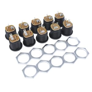 10Pcs DC-022 5.5-2.1 / 5.5 x 2.1mm DC Power Socket/ DC Connector Female Panel Mount DC022 5.5 mm x 2.1mm 5.5*2.1 5.5*2.5