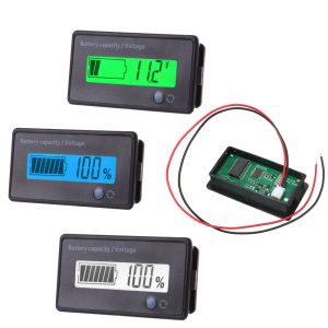7-100V Lead Acid Lithium Battery Capacity Indicator 9V 12V 24V 48V Car Motorcycle Analog Digital Voltmeter Voltage Tester Meter