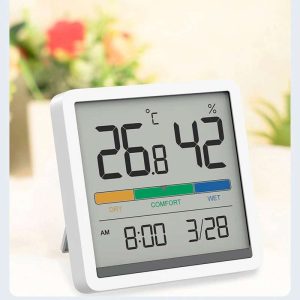 diymore Indoor Outdoor Thermometer Wireless Battery Powered Weather Station with Temperature Humidity Outside Thermometer Gauge