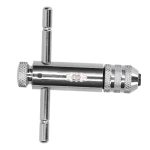 Drill Tap Adjustable T-Handle Ratchet Tap Holder Wrench Metal Drills Tools for Cutting Outer Internal Thread Set Plug Tap