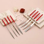 10Pcs Diamond Needle File Set 3x140mm Mini Needle File Kit for Stone Glass Metal Carving Craft Hand Tools Needle File Set