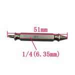 Double Side Drill Out Damaged Screw Extractor Out Remover Handymen Broken Bolt Stud Removal Tool Kit 4pc #1 #2 #3 #4 With Case