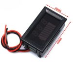 2 in 1 Battery Capacity Voltage Meter - 12V to 72V Waterproof Battery Monitor