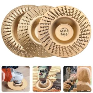 Wood Polishing Wheel Angle Grinder Disc Shaping Carving Sanding Wood Grinding Wheel Practical Carbon Steel Abrasive Tool
