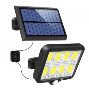 Solar Led Light Outdoor Wired Motion Sensor Safety Flood Light Ip65 Waterproof Garage/Garden/Yard/Walkway Led Solar Wall Light
