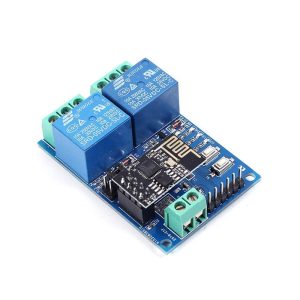 ESP8266 2 Channel WIFI Relay Module ESP-01/01S DC5V With Relay Indicator and Reset Button 2 CH relay Boad Low Level Control