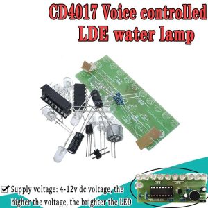 Voice activated LED Water Light Kit CD4017 Lantern Control Fun Electronic Production Teaching Training Diy Electronic Kit Module