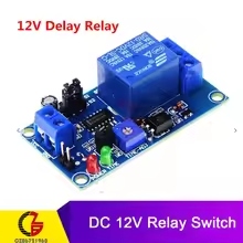 12V Relays with Adjustable Delay - 1 Hour - NO-NC Adjustable