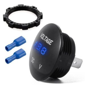 Universal Waterproof 12V-24V Voltmeter with Digital Display