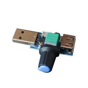 5V to 12V USB Fan Stepless Speed Fan Governor Adjustable Potentiometer Male Female USB Type-A